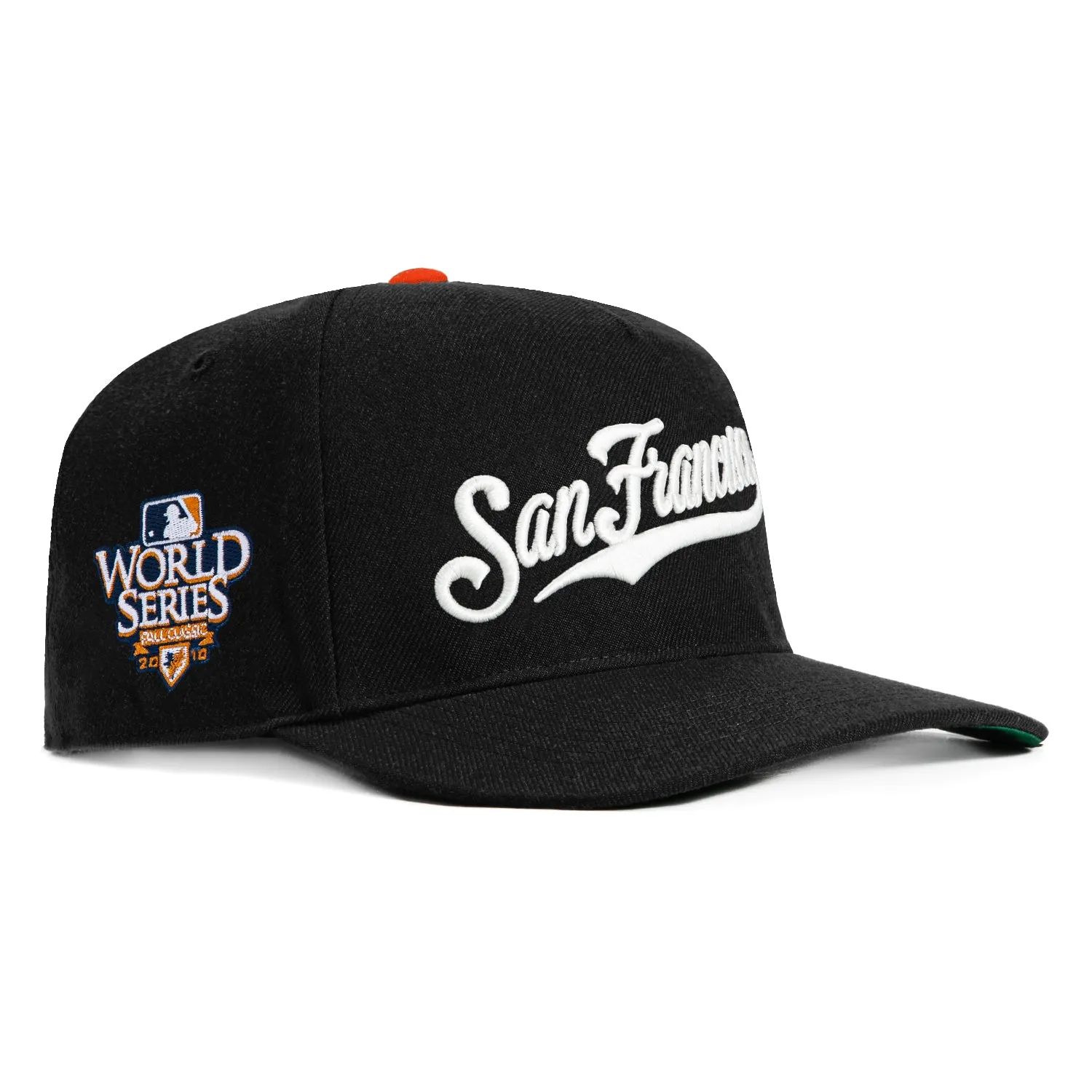 47 Brand Hitch San Francisco Giants 2010 World Series Patch Snapback Script Hat - Black