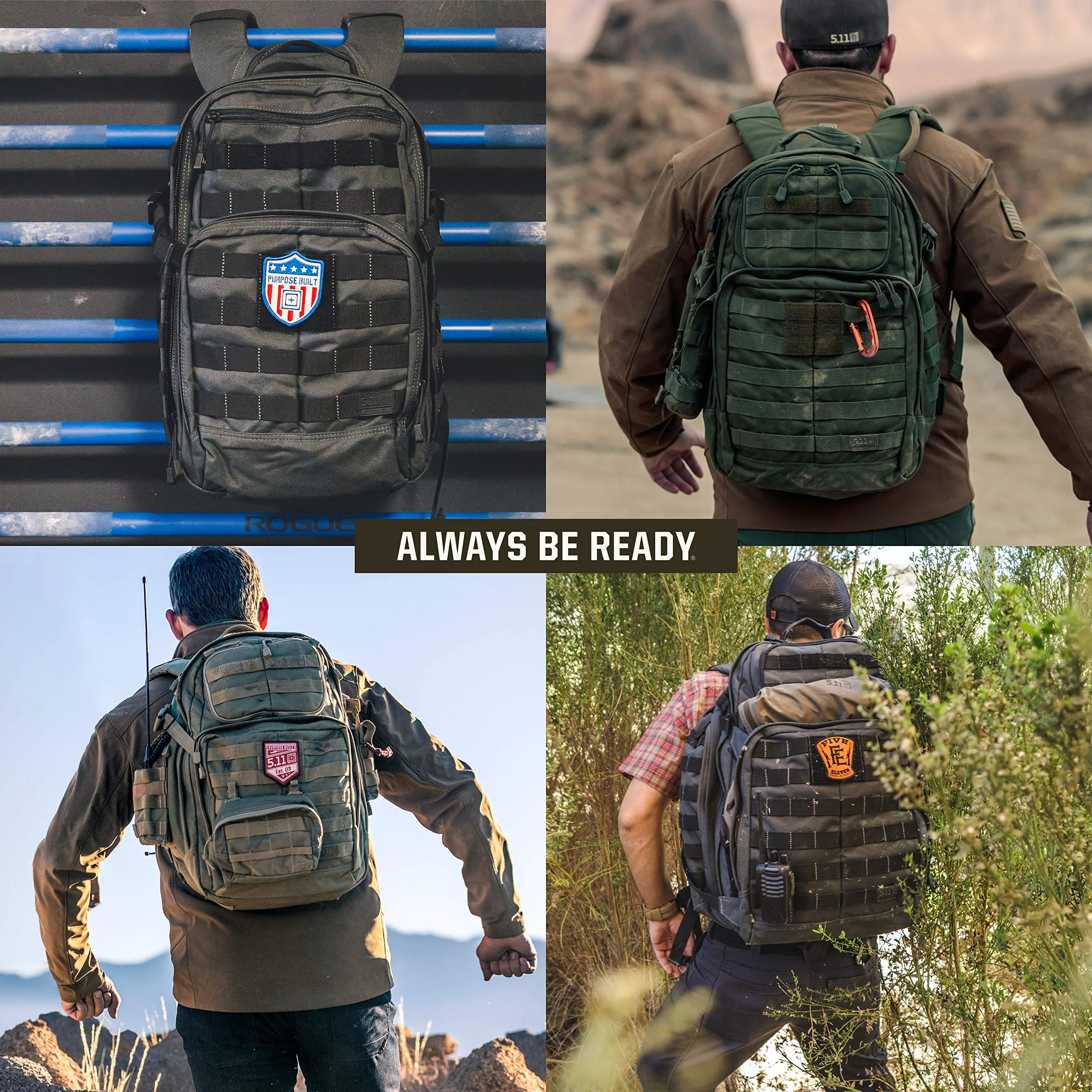 5.11 RUSH24 Tactical Backpack, Medium, Style 58601, TAC OD