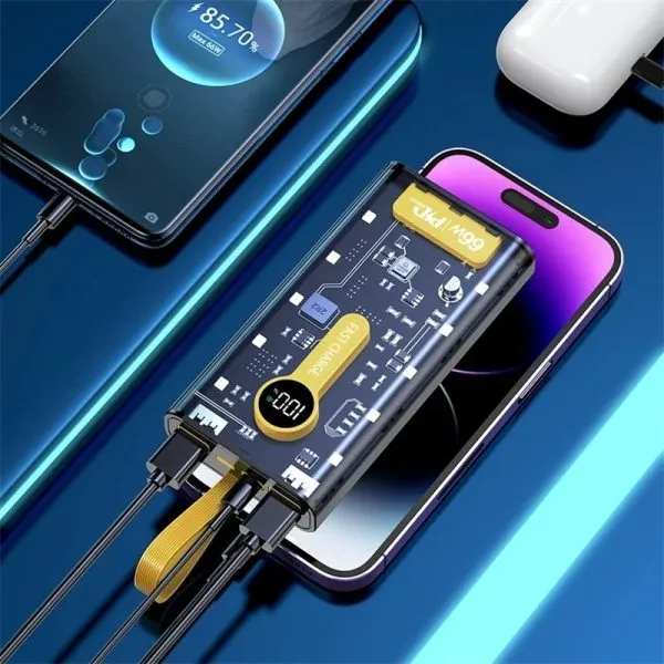 66w Super Fast Charge Power Bank 20000mah Portable External Battery