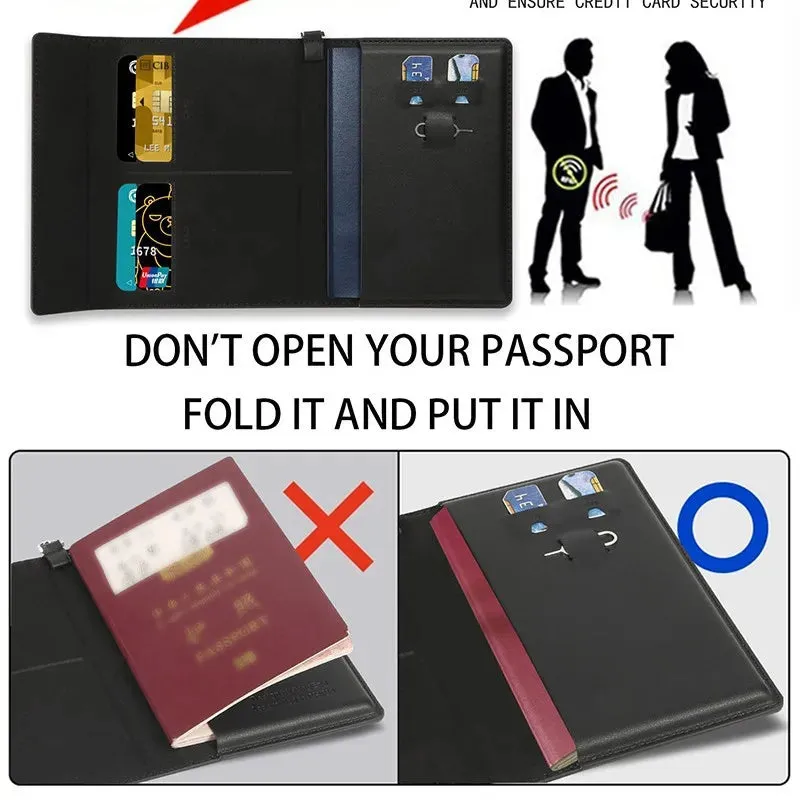 Anti-Theft Multifunctional Large Capacity Passport Cover