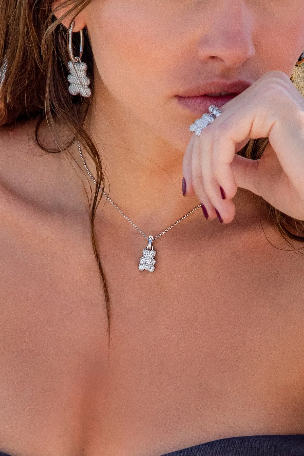 Baby Mood Yummy Bear (CLIPPABLE) Adjustable Necklace