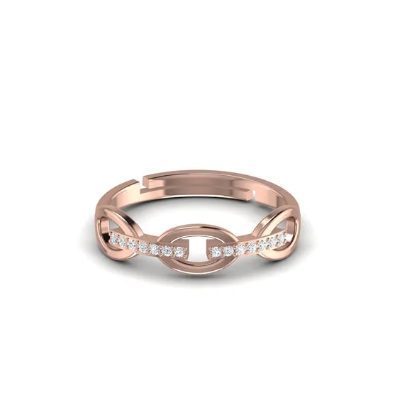 Beautiful Link Silver Ring