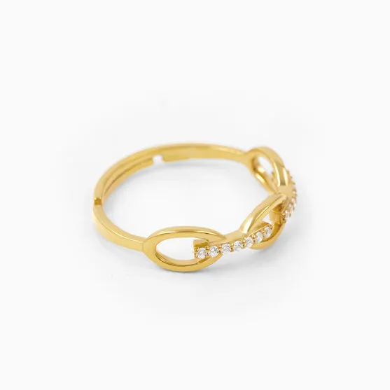 Beautiful Link Silver Ring
