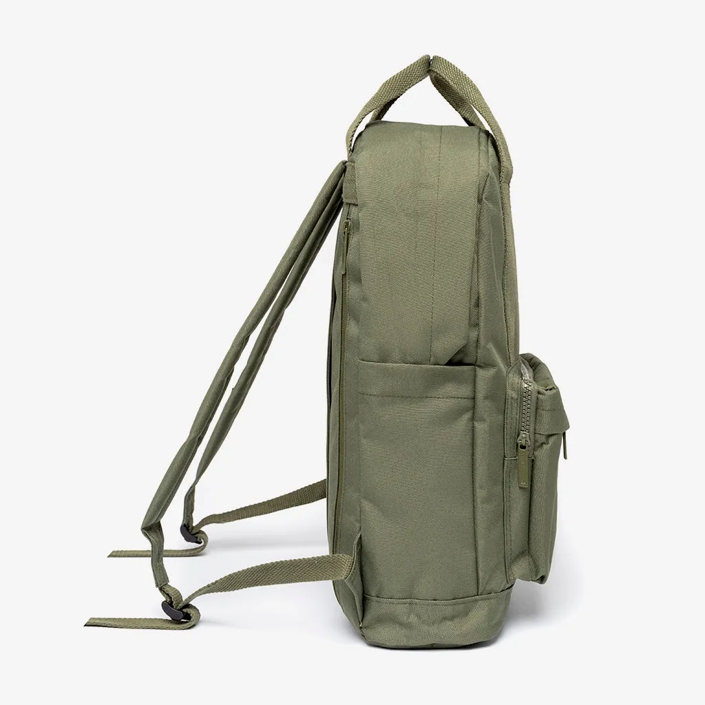 Capsule Backpack Stripes Olive