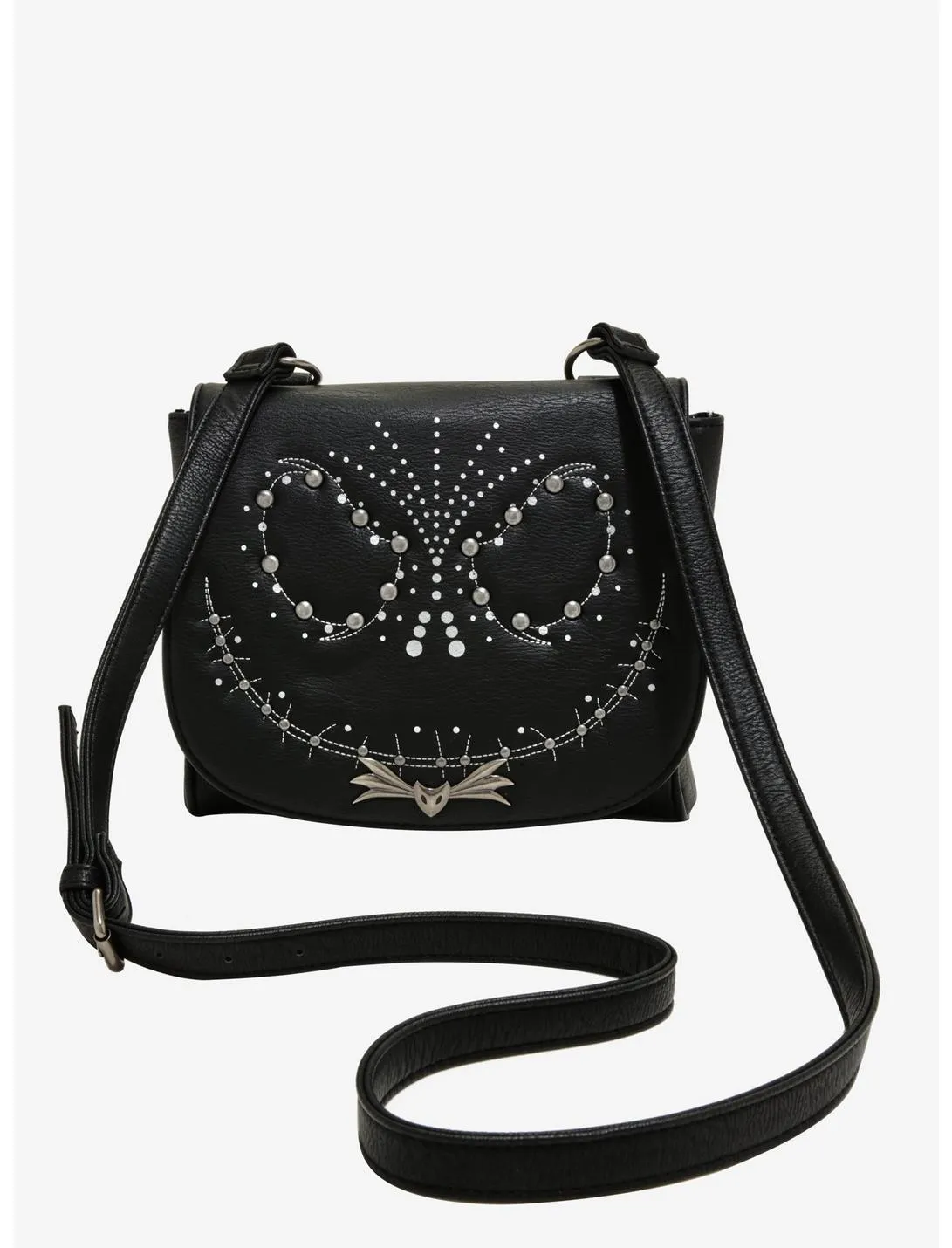 Disney Nightmare Before Christmas Crossbody Jack Skellington Studded Face Loungefly
