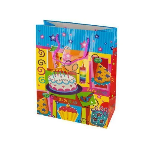 Medium Festive Happy Birthday Gift Bag ( Case of 48 )