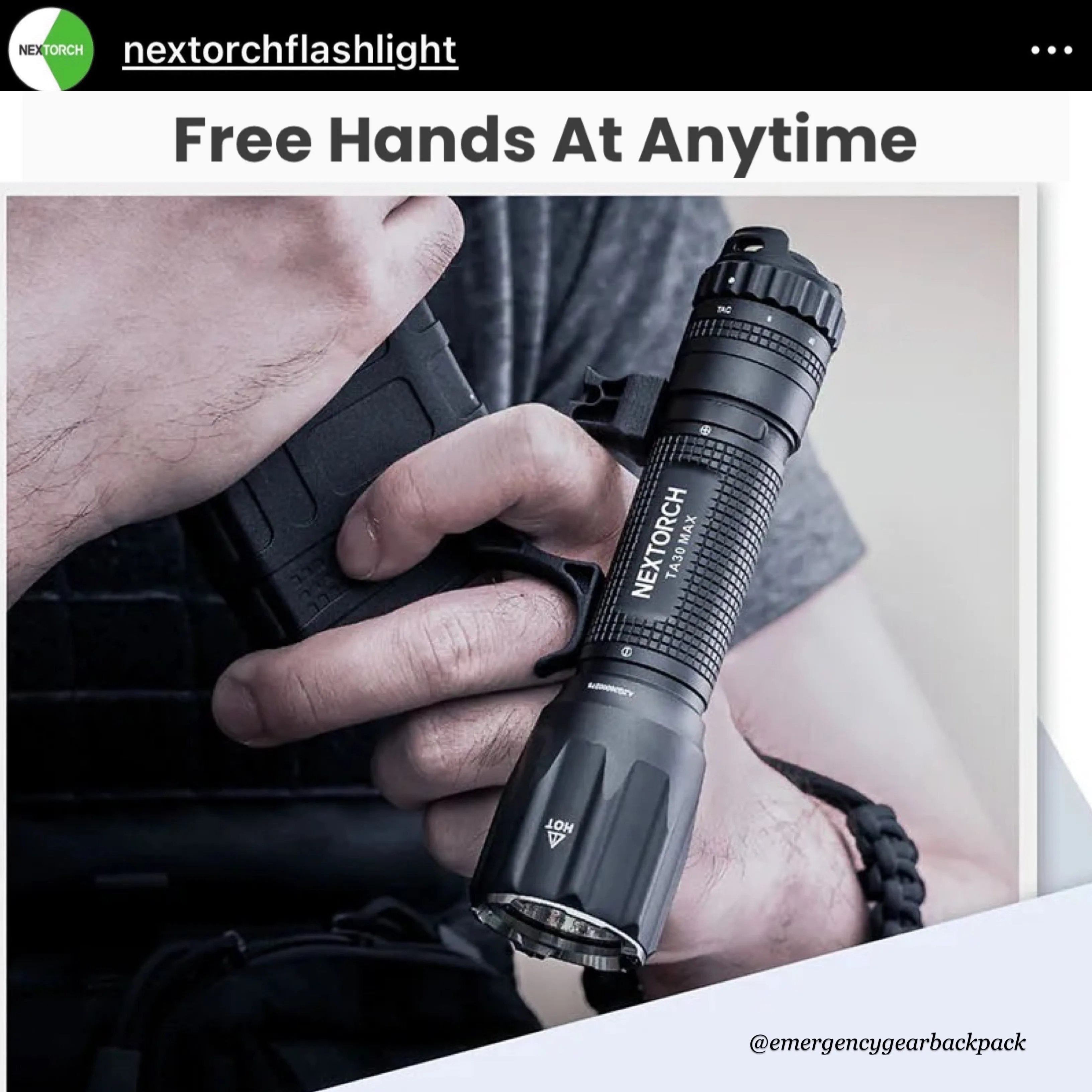NEXTORCH FR-2 Tactical Flashlight Ring