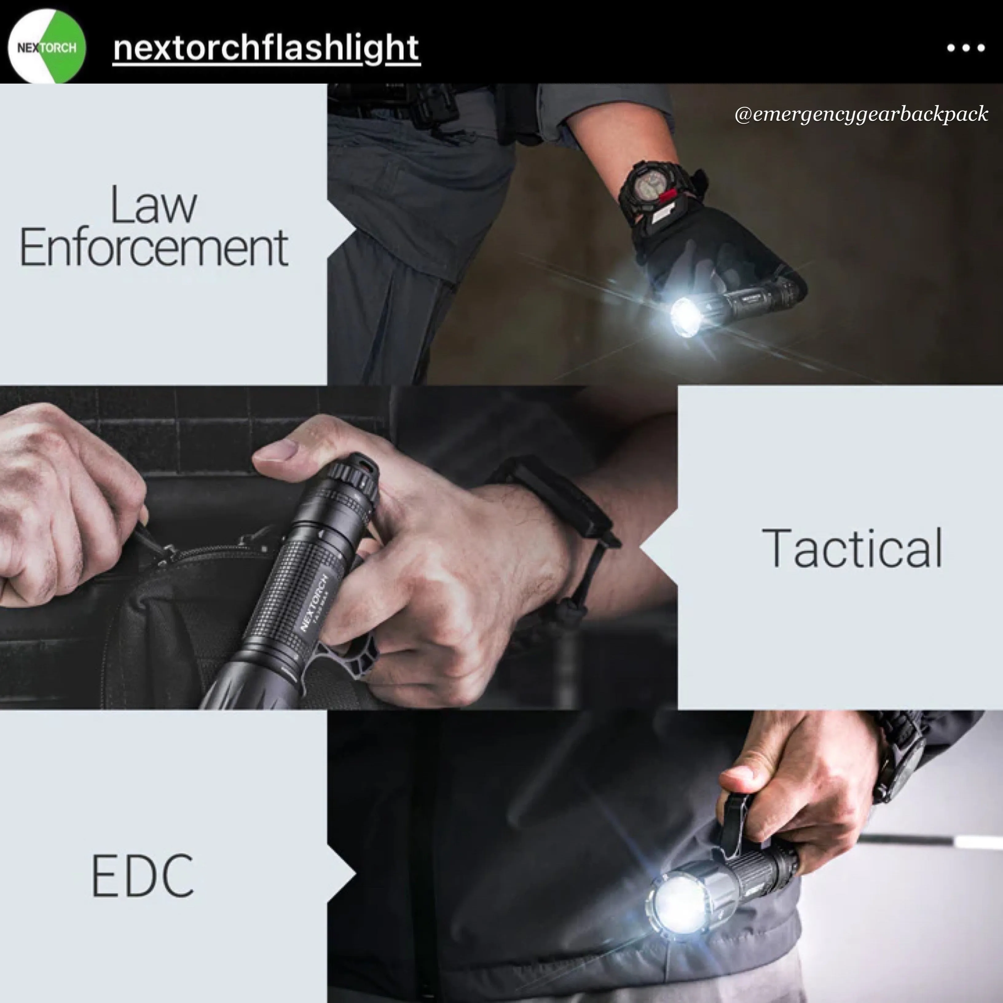 NEXTORCH FR-2 Tactical Flashlight Ring