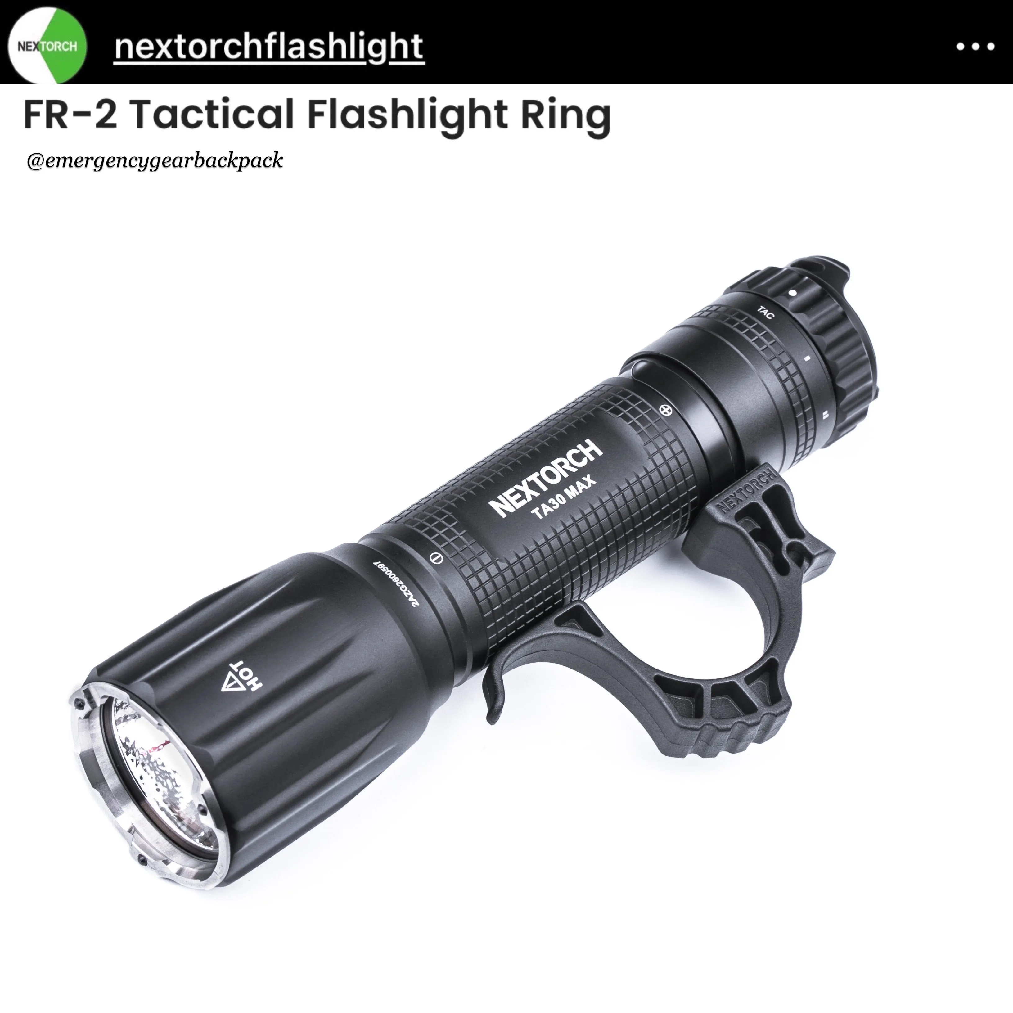 NEXTORCH FR-2 Tactical Flashlight Ring