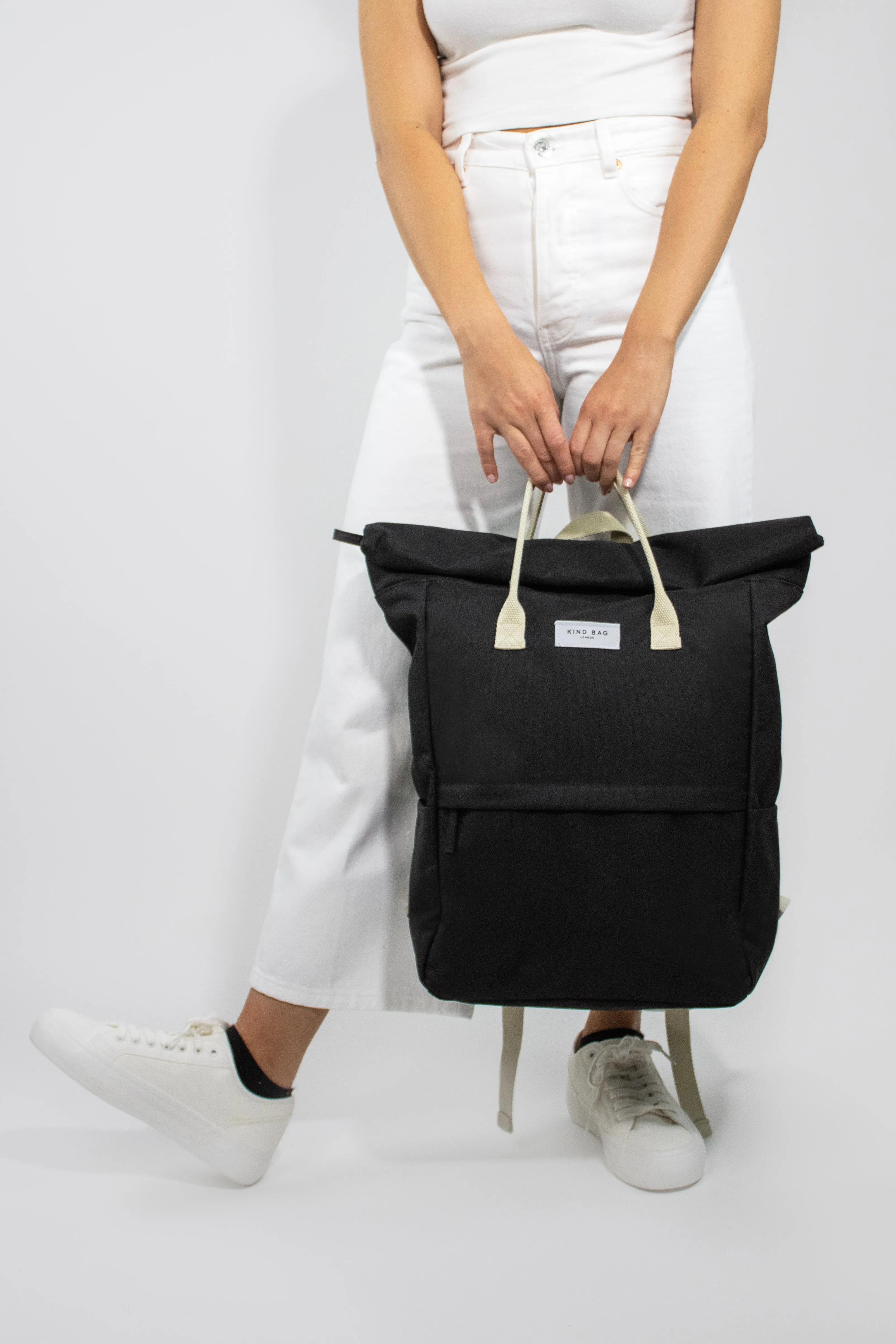 Pebble Black | Hackney Backpack | Large