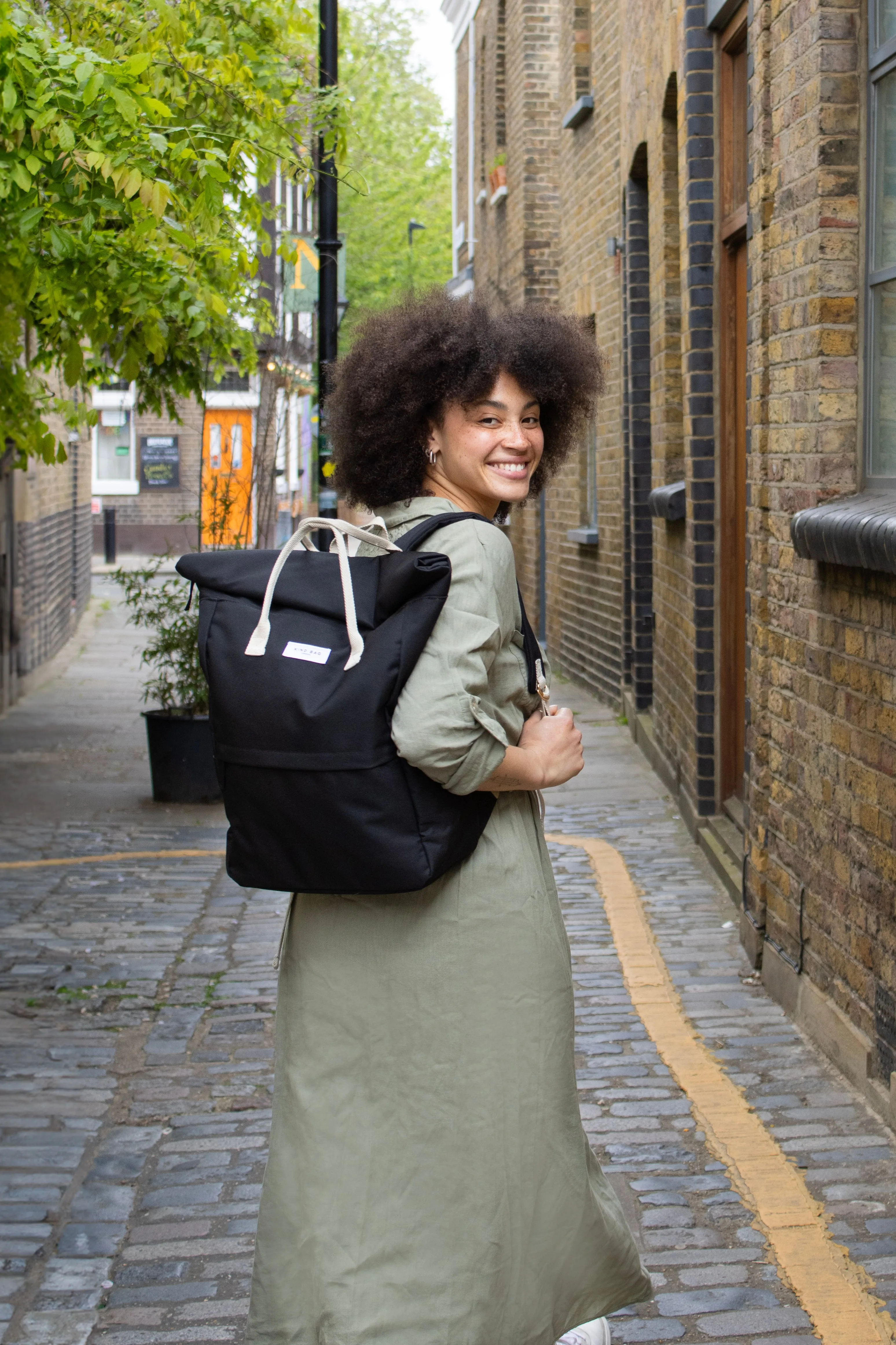 Pebble Black | Hackney Backpack | Large