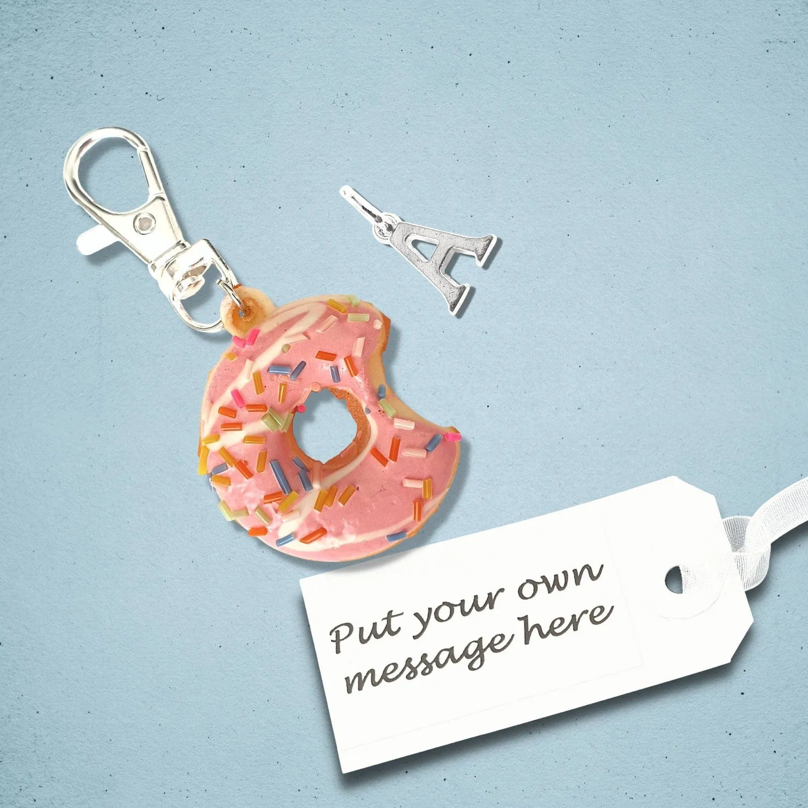 Pink Doughnut Bag Clip - Pink