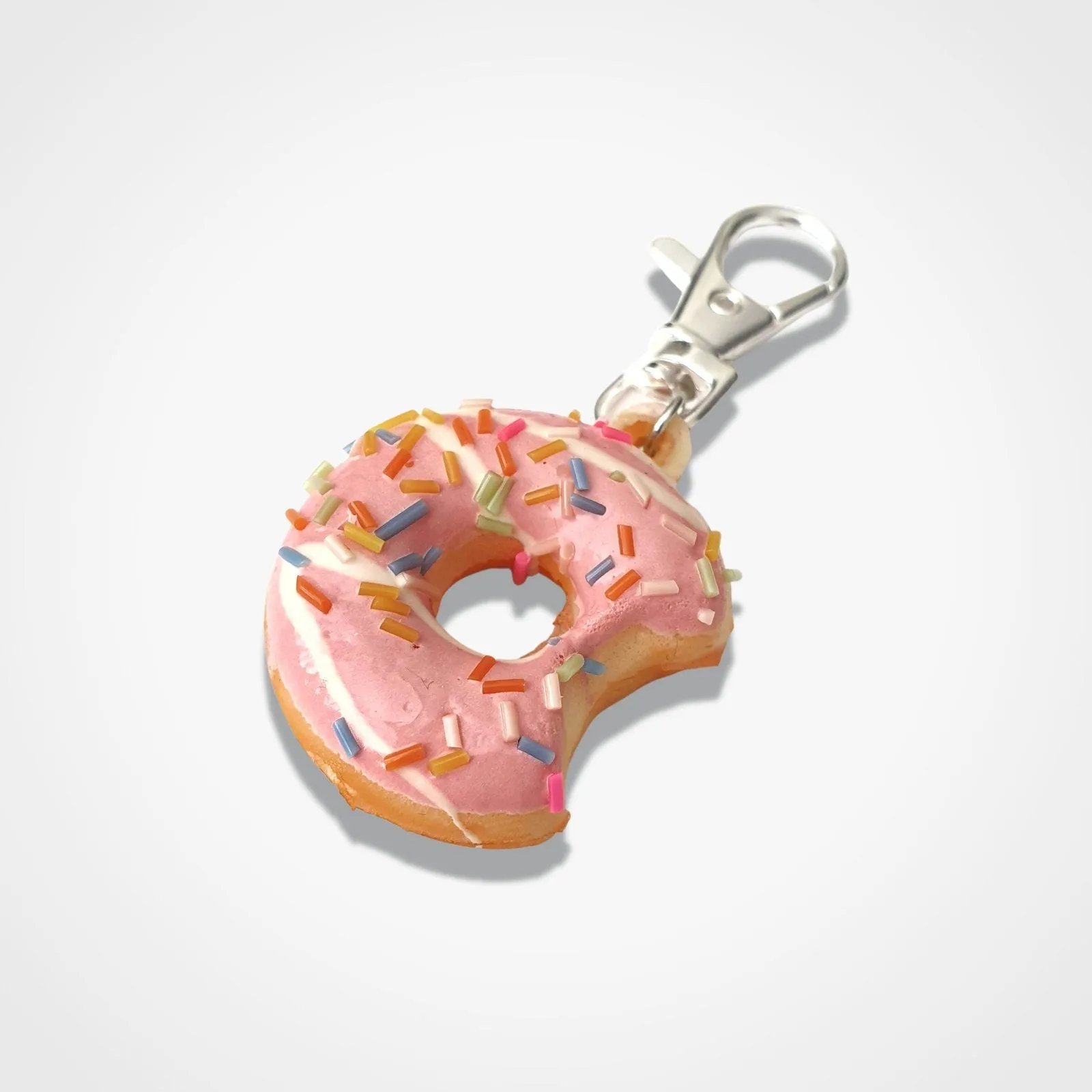 Pink Doughnut Bag Clip - Pink
