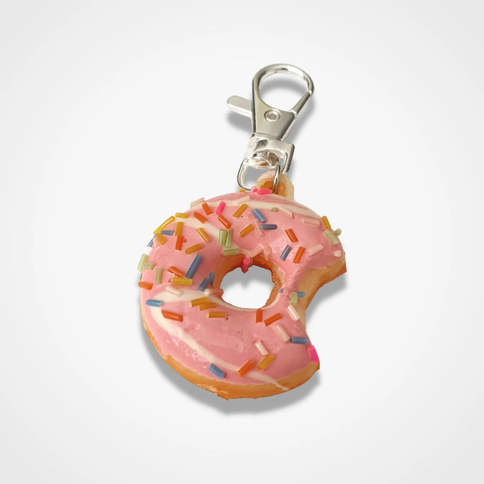 Pink Doughnut Bag Clip - Pink