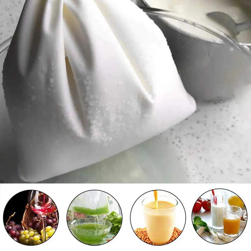 Reusable Food Grade Nylon Food Filter Bag with Draw String