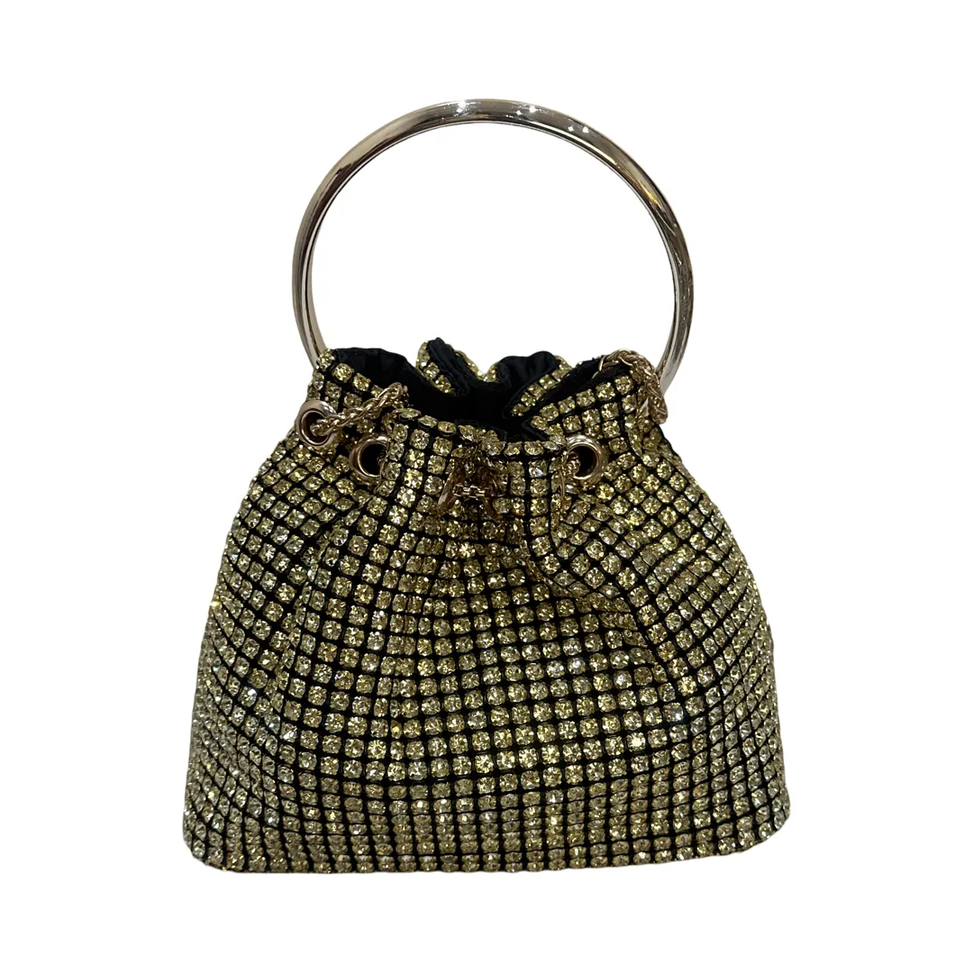 Rhinestone Pouch Tote Bag