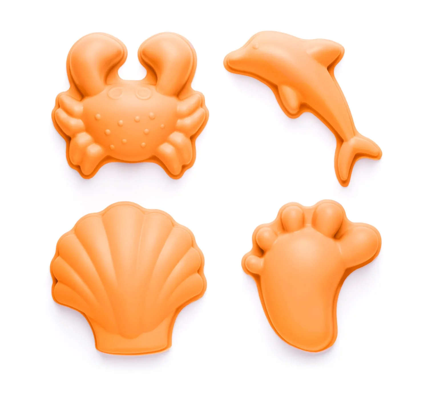 Scrunch Footprint Set of Sand Moulds - Colour Choices