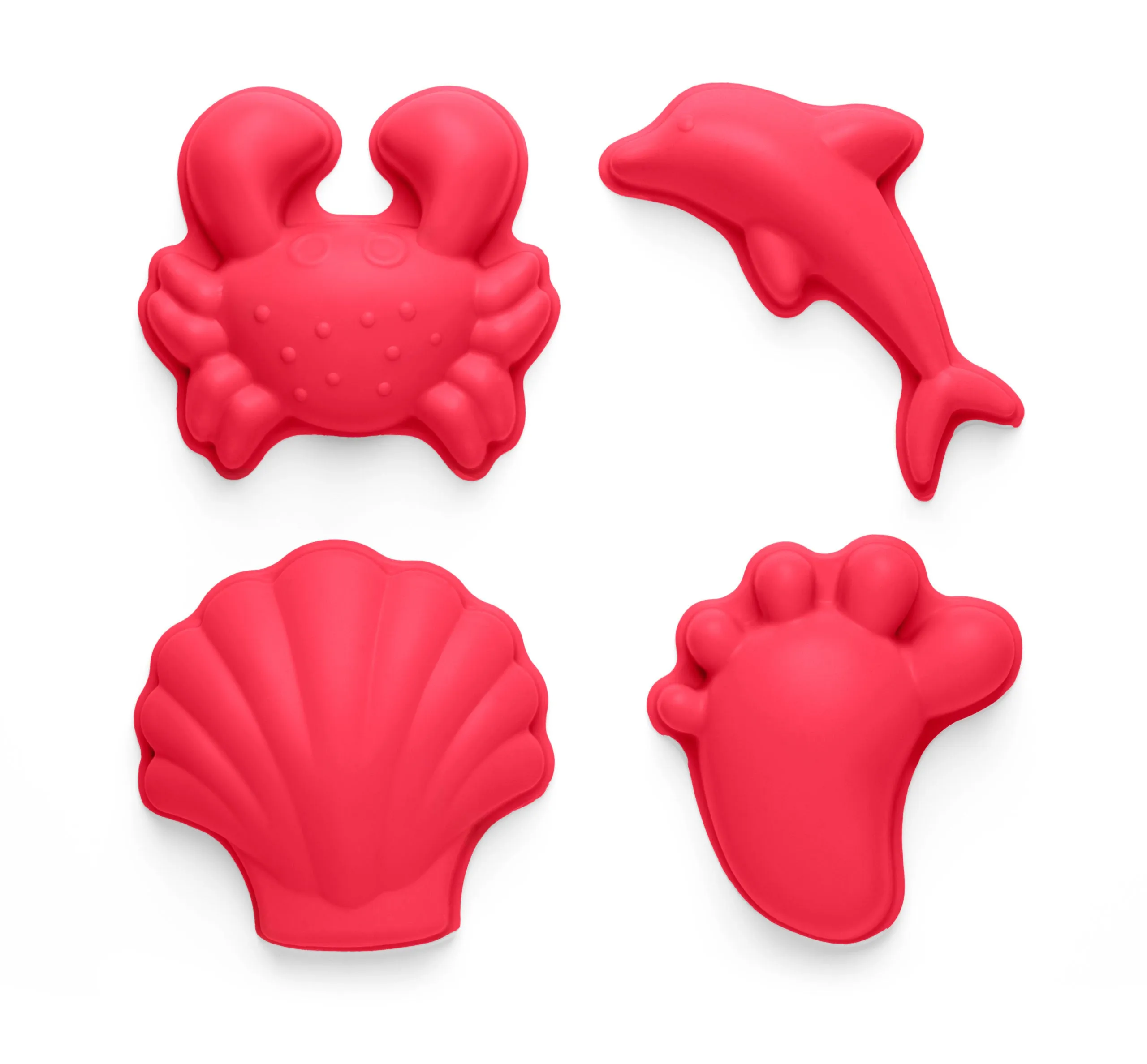 Scrunch Footprint Set of Sand Moulds - Colour Choices