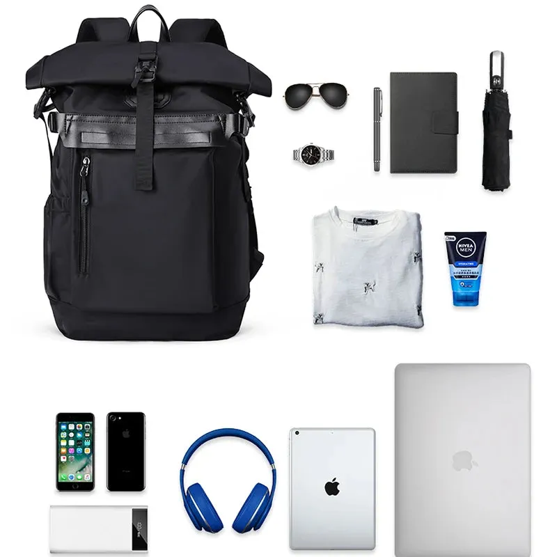 UAKISS  -   Anti-theft Waterproof  Men's Backpack Commuter  Fashion Design Trendy Oxford  Unisex Urban Knapsack
