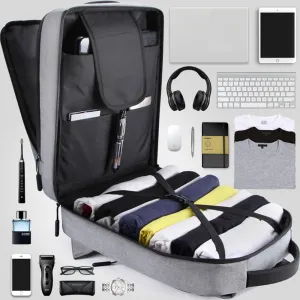 Ybackpacks Business Backpack for Men Boys School Bookbag with USB Charging Port
